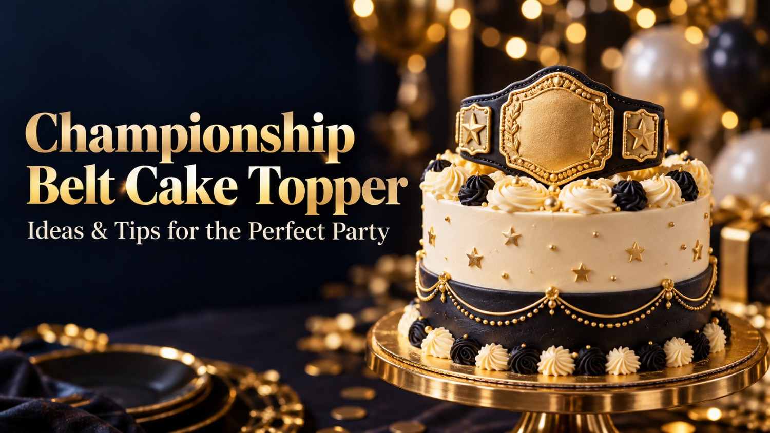 Championship Belt Cake Topper: Ideas & Tips for the Perfect Party